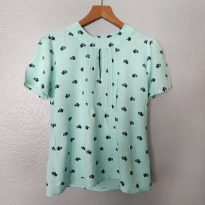Modcloth Camera Short Sleeve Blouse